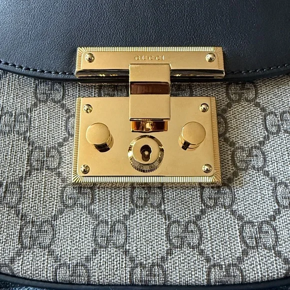 Authentic Gucci Supreme Padlock Crossbody Bag NWOT Reasonable offers welcome - Picture 5 of 14